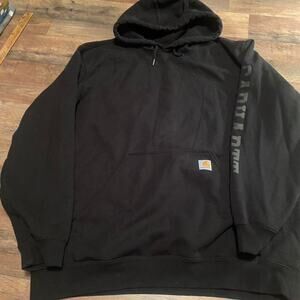 Carhartt black rain defender hoodie